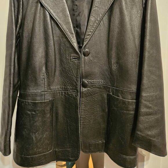 Leather jacket 90's style (Hailey Bieber) - Picture 4 of 4